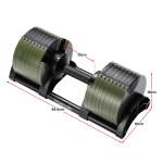 powertrain eon dial up 72kg adjustable dumbbells pair green powertrain eon dial up 72kg adjustable dumbbells pair green