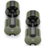 powertrain eon dial up 72kg adjustable dumbbells pair green powertrain eon dial up 72kg adjustable dumbbells pair green