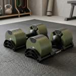 powertrain eon dial up 72kg adjustable dumbbells pair green powertrain eon dial up 72kg adjustable dumbbells pair green