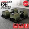 powertrain eon dial up 90kg adjustable dumbbells pair green powertrain eon dial up 90kg adjustable dumbbells pair green