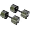 powertrain eon dial up 90kg adjustable dumbbells pair green powertrain eon dial up 90kg adjustable dumbbells pair green