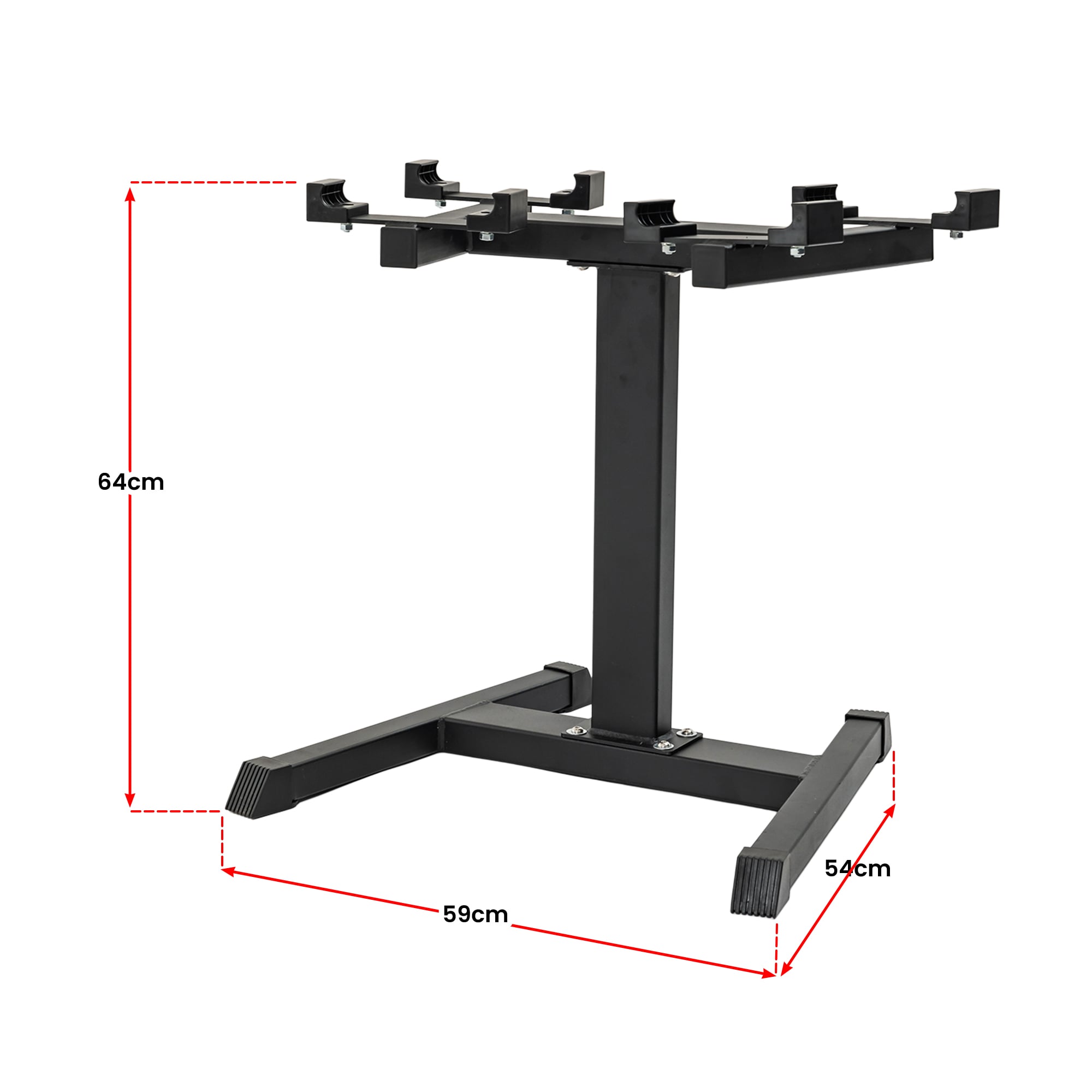 powertrain eon dial up 90kg adjustable dumbbells pair with stand green