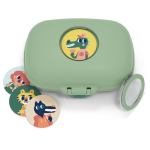 monbento mb gram kids snack box green forest