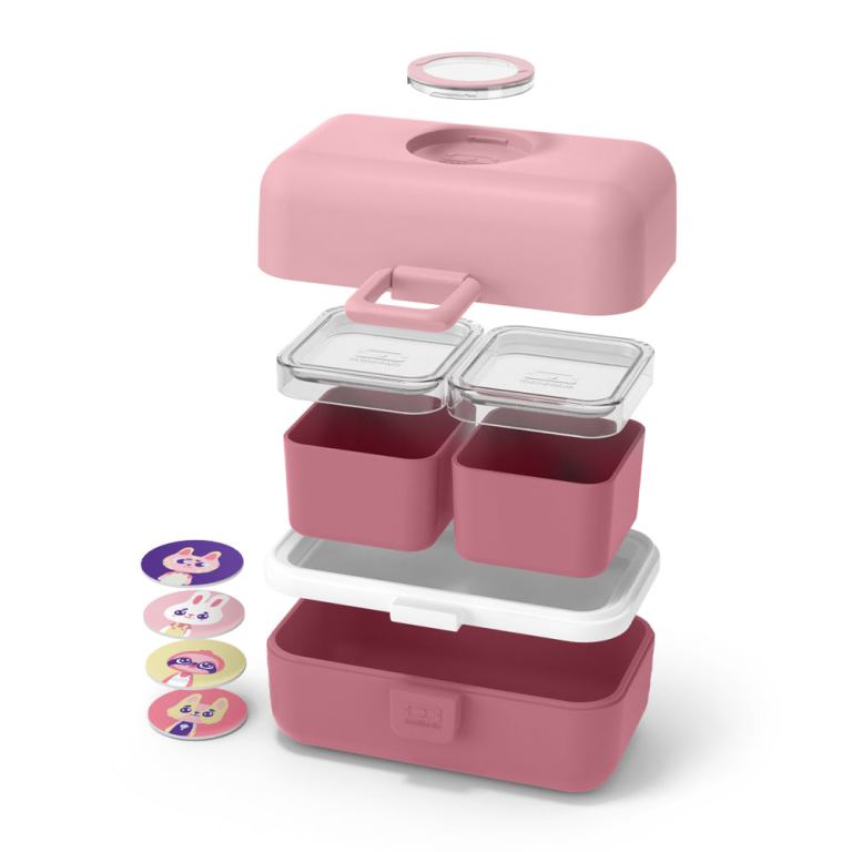 monbento mb tresor kids bento box pink blush
