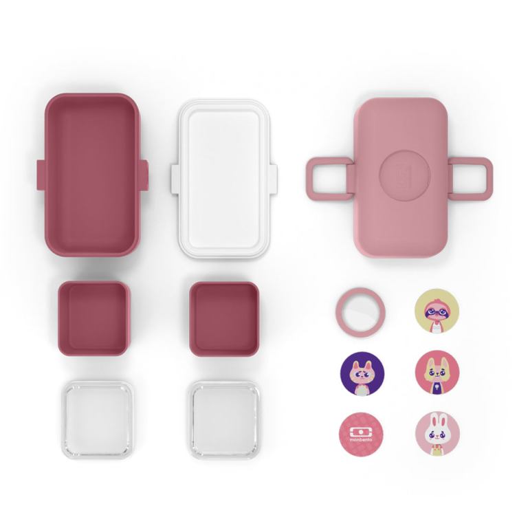 monbento mb tresor kids bento box pink blush