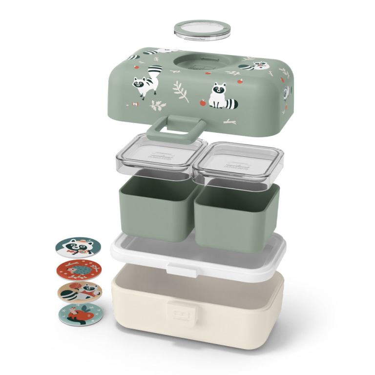 monbento mb tresor kids bento box raccoon