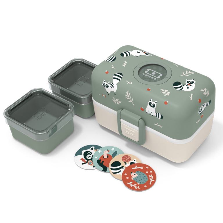 monbento mb tresor kids bento box raccoon
