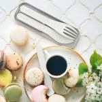 monbento mb pocket plastic cutlery set colour natural monbento mb pocket plastic cutlery set colour natural