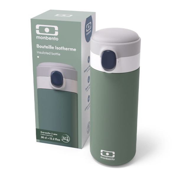 monbento mb pop insulated bottle green natural monbento mb pop insulated bottle green natural