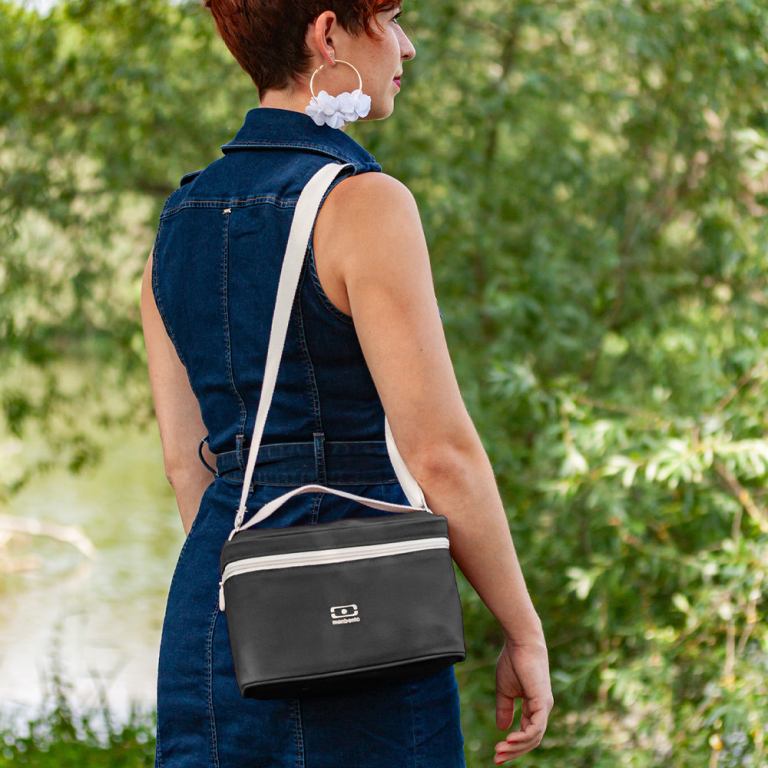 monbento arctic insulated cooler lunch bag black onyx