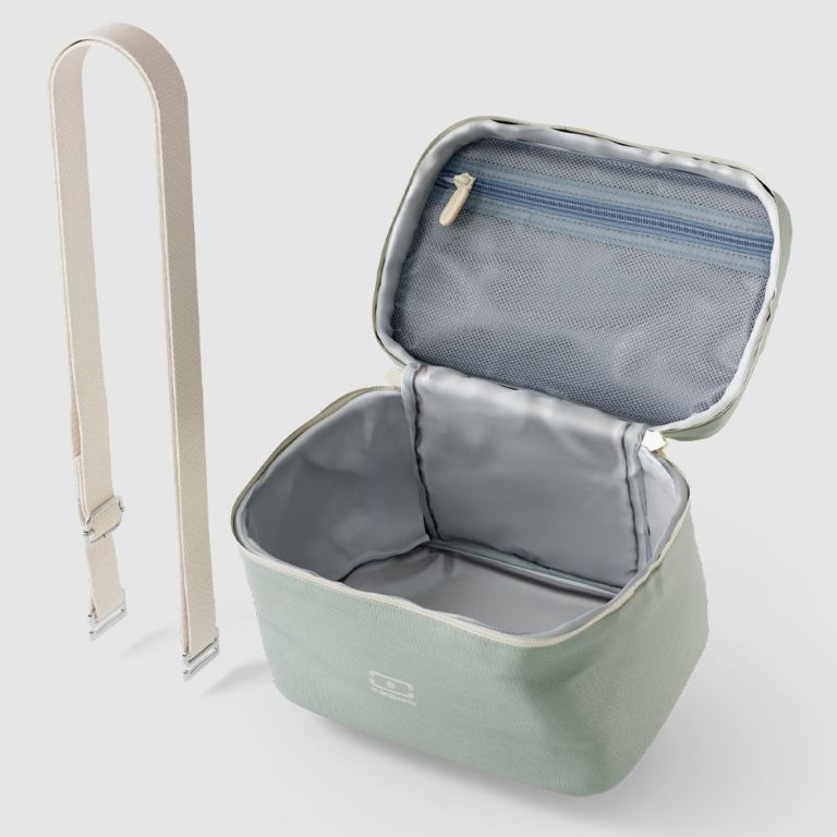 monbento arctic insulated cooler lunch bag green natural