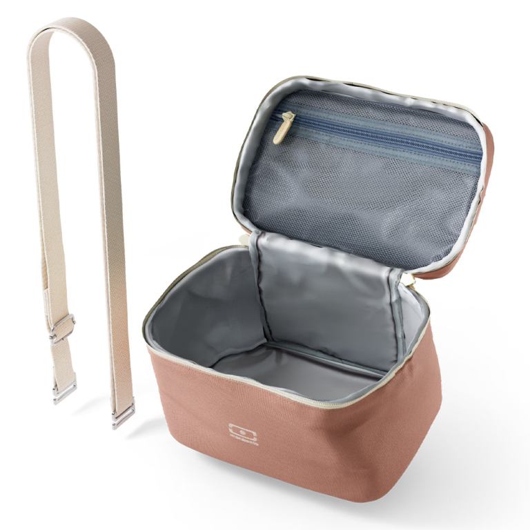 monbento arctic insulated cooler lunch bag pink moka