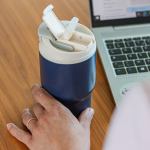 monbento travel mug l blue infinity