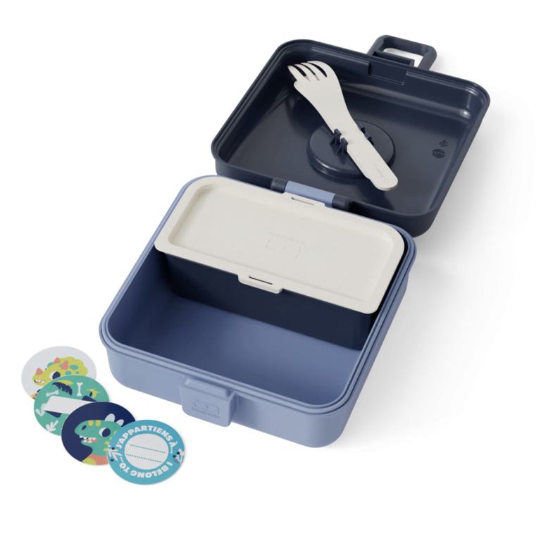 monbento mb sandwich lunch box snacky blue infinity
