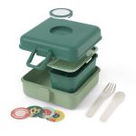 monbento mb sandwich lunch box snacky green forest