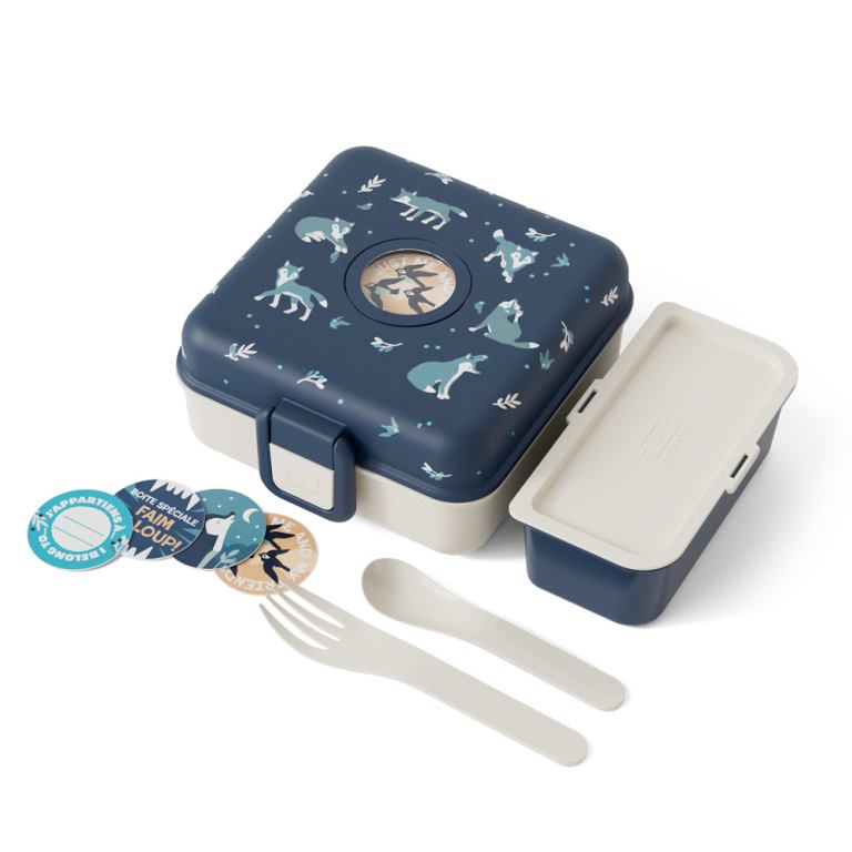 monbento mb sandwich lunch box snacky wolf