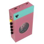 we are rewind portable cassette player & recorder edith, pink & green we are rewind portable cassette player & recorder edith, pink & green