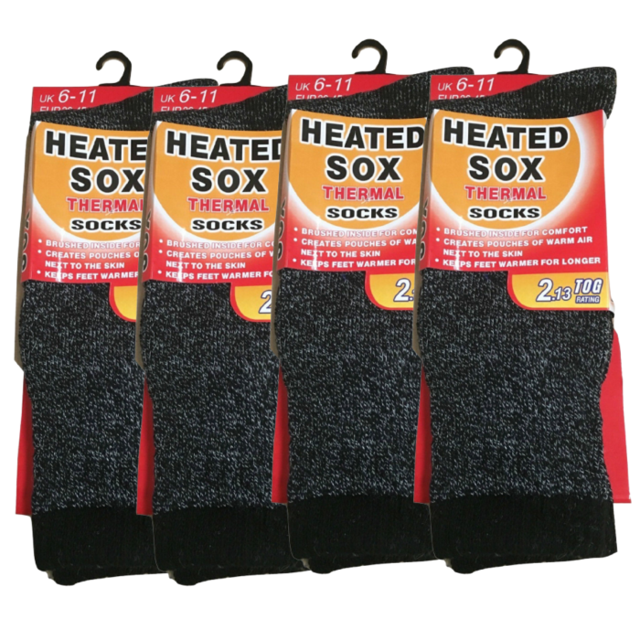 4 pairs mens thermal heated socks warm winter comfort mens work sox ski bulk 6 11 uk 4 pairs mens thermal heated socks warm winter comfort mens work sox ski bulk 6 11 uk