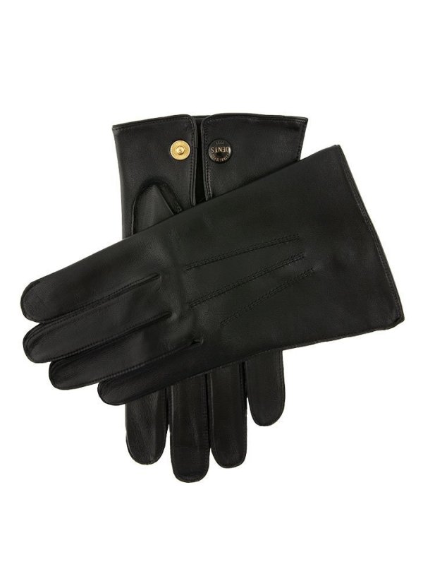 dents mens sandhurst three point leather unlined officers gloves in black 7.5 dents mens sandhurst three point leather unlined officers gloves in black 7.5