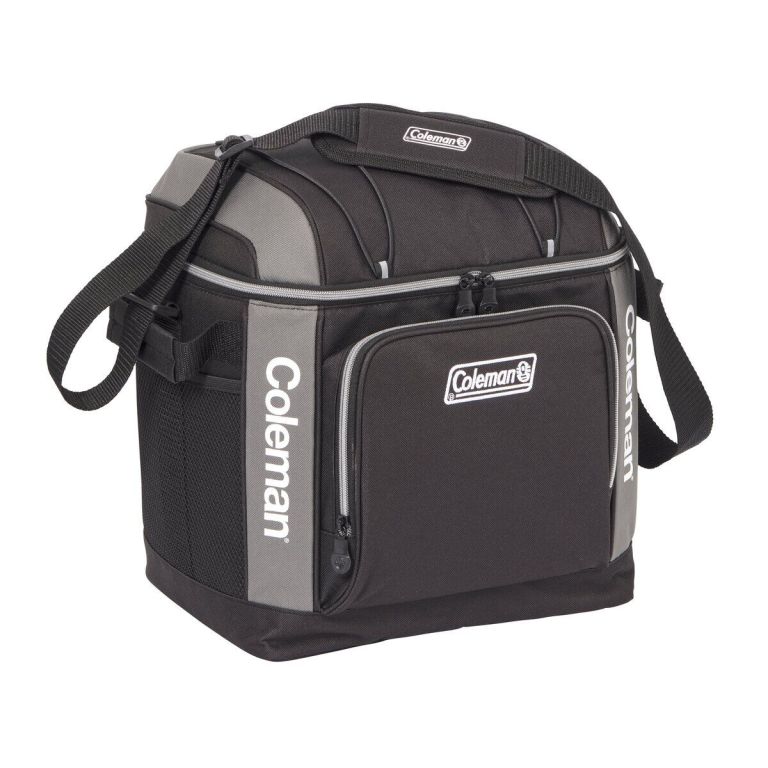 coleman 30 can soft cooler insulated outdoor camping picnic bag in black coleman 30 can soft cooler insulated outdoor camping picnic bag in black