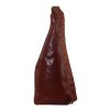 pierre cardin mens sling bag rustic leather crossbody chest backpack chestnut