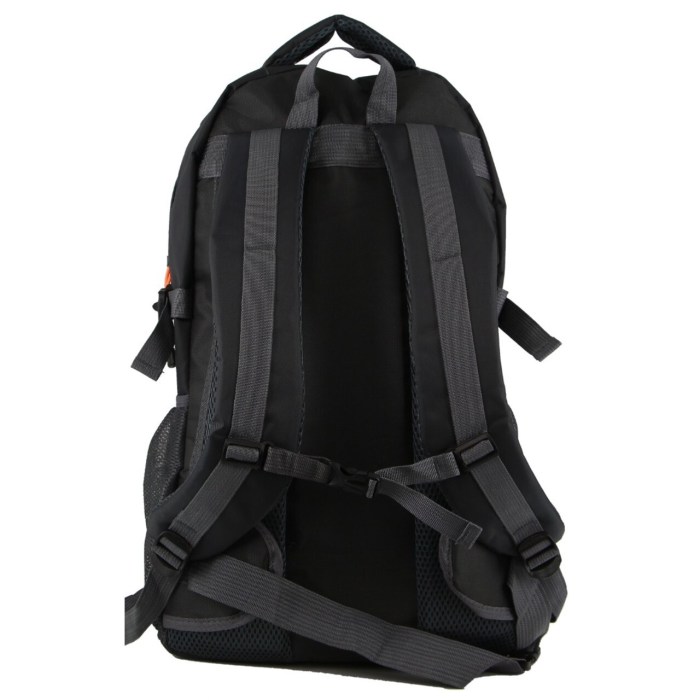 pierre cardin mens nylon adventure travel & sport large backpack bag in grey/black pierre cardin mens nylon adventure travel & sport large backpack bag in grey/black