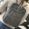 pierre cardin womens leather backpack bag with pocket front multi zip slate pierre cardin womens leather backpack bag with pocket front multi zip slate