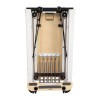 folding pilates reformer machine – home workout bed for full body fitness training Foldable Pilates reformer with springs and straps.
