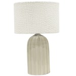 elan table lamp boucle shade 37cm