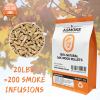 asmoke 100% natural premium oak wood bbq pellets for smoker & grill (9kg / 20lbs) Oak wood pellets, 100% natural, 20lbs, smoking infusions.