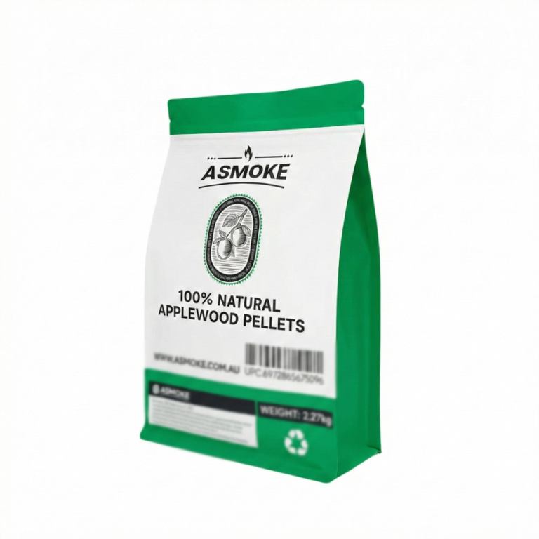 ASMOKE natural applewood pellets package