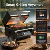 asmoke essential portable wood pellet grill & smart smoker with 47l premium mini fridge bundle asmoke essential portable wood pellet grill & smart smoker with 47l premium mini fridge bundle