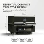 asmoke essential portable smart pellet grill & smoker + assorted flavors 20lbs (9kg) premium wood pellets (oak/cherry/apple)