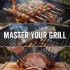 asmoke essential smart portable wood pellet grill & pitmaster accessory bundle includes 10x skewers, heavy duty meat claws, smoke tube & 20lb applewood pellets