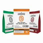 Asmoak wood pellets for BBQ smoking
