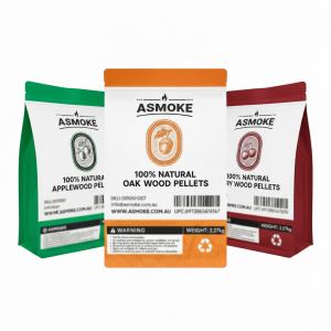 Asmoak wood pellets for BBQ smoking