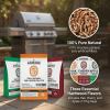 asmoke 3 piece premium wood pellet variety pack oak, cherry & apple (3 x 2.27kg bags) ASMOKE natural wood pellets for BBQ, three flavours.