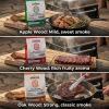 asmoke 3 piece premium wood pellet variety pack oak, cherry & apple (3 x 2.27kg bags) Wood pellets enhance BBQ flavour with distinct smoke.