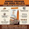 asmoke 100% natural oak wood bbq pellets (2.27kg) high heat hardwood for brisket & pizza ovens ASMOKE oak wood pellets for grills and smokers.