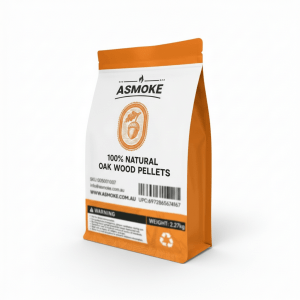 ASmoke natural oak wood pellets bag