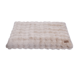 Soft beige pet bed cushion
