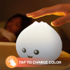 Interactive touch lamp with colour-changing feature.