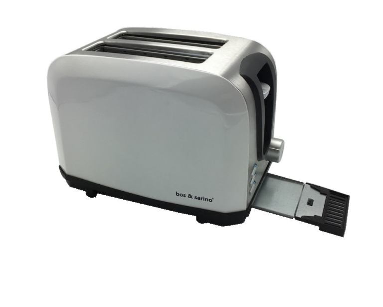 bos & sarino 2 slice white toaster