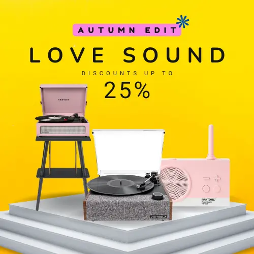 Autumn sale: record players, speakers up to 25% off