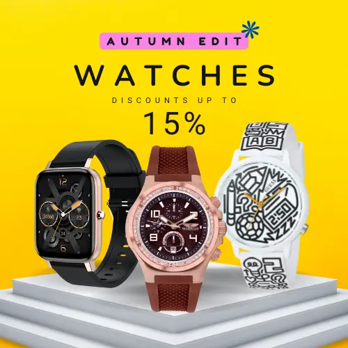 Autumn watch sale, up to 15% discount.