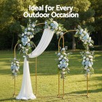 Elegant outdoor floral arch for events and weddings.