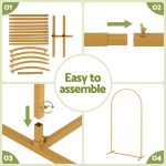 Step-by-step guide to assembling arch frame easily.