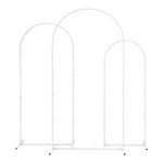 wesd arch 3pc wh 202601231618 00.jpg White metal arched wedding backdrop stand