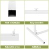 wedding arch backdrop stand set of 3 metal wedding arched frame white, easy to assemble, stable balloon arch standfor wedding, baby shower, party decoration Metal frame features: thick tubes, easy connection, adjustable screws.