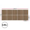 artiss 10pcs peel and stick wall panels tiles 68x68cm self adhesive for home office studio brown